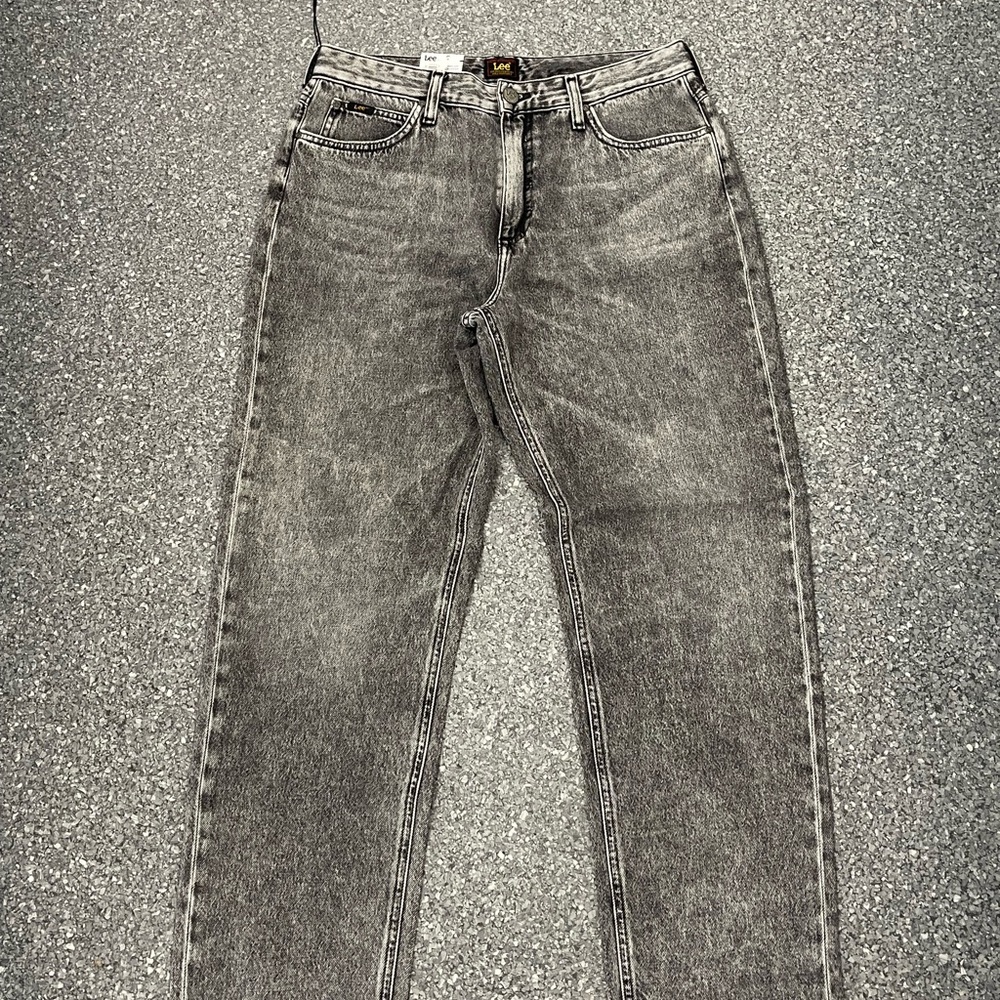 Lee Men's Gray Straight Jeans